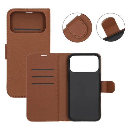 Plånboksfodral med stativ till iPhone 17 Pro - Brun image 5