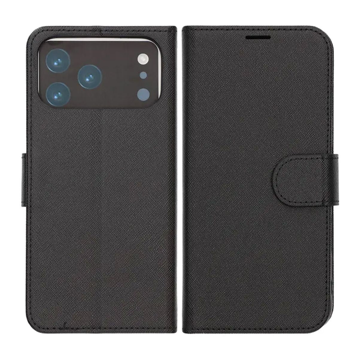 Plånboksfodral med stativ till iPhone 17 Pro Max - Svart image 1