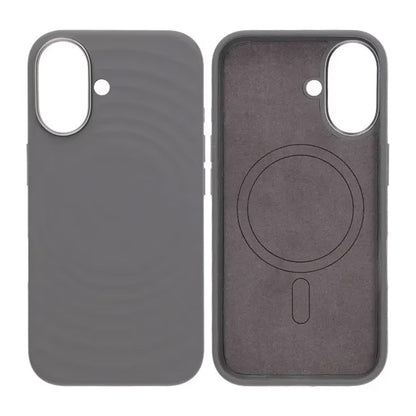 Mobilskal Silikon för iPhone 16 - Grå med Kameraskydd image 1