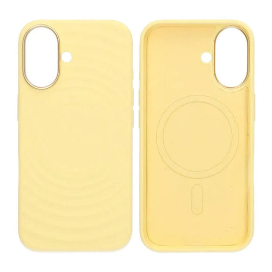 Mobilskal Silikon för iPhone 16 - Gul med Kameraskydd image 1