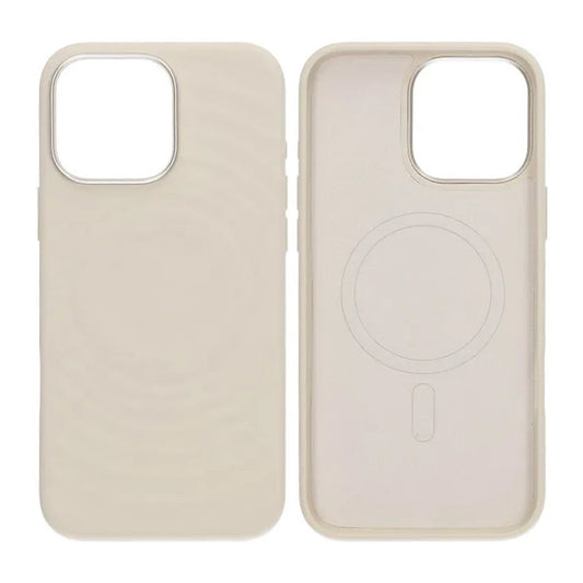 Mobilskal Silikon för iPhone 16 Pro Max - Vit med Kameraskydd image 1