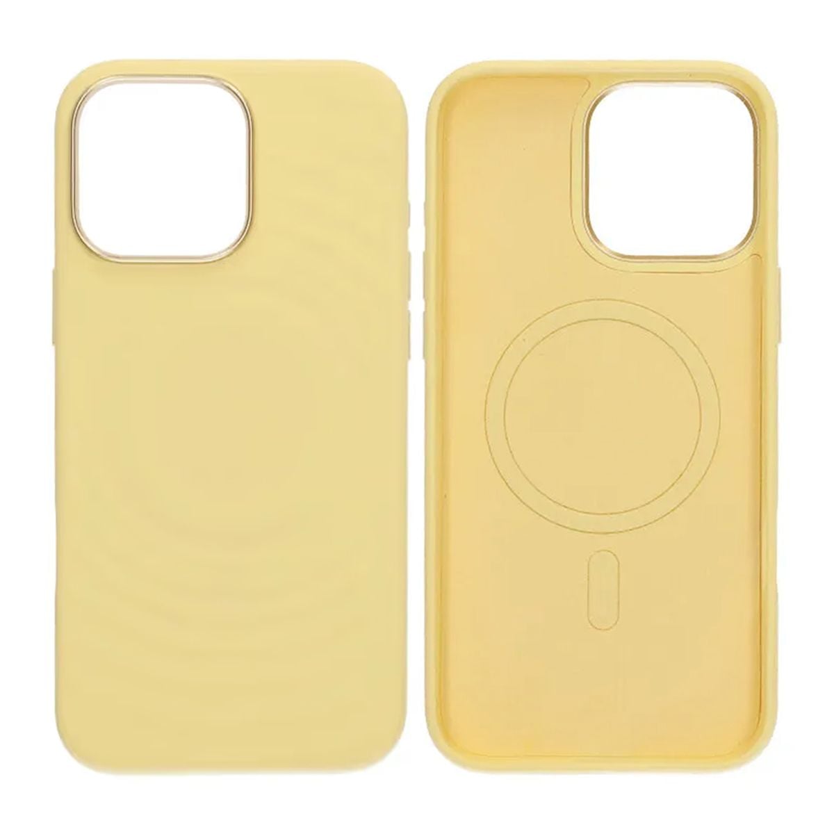 Mobilskal Silikon för iPhone 16 Pro Max - Gul med Kameraskydd image 1