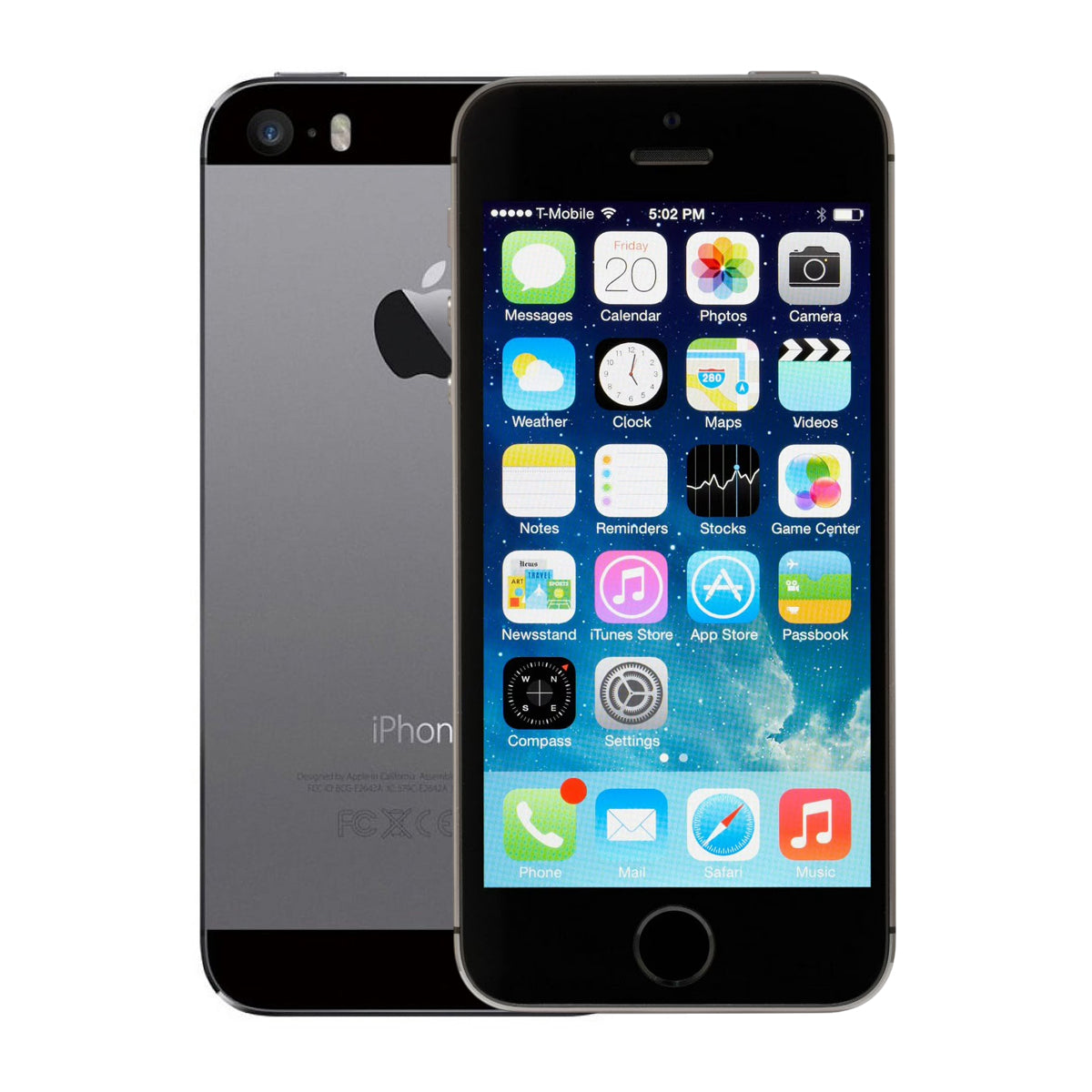 Begagnad iPhone 5s 32GB Space Gray - Bra skick (B) image 1