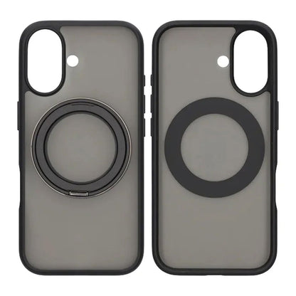 Mobilskal Roterande Magnet Stativ för iPhone 17 - Svart image 1
