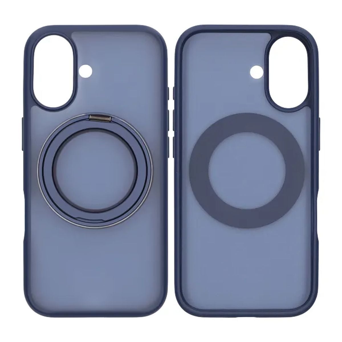 Mobilskal Roterande Magnet Stativ för iPhone 17 - Blå image 1