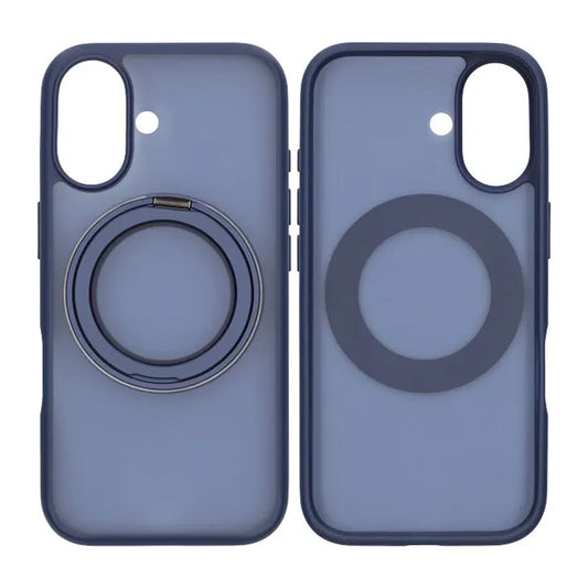 Mobilskal Roterande Magnet Stativ för iPhone 17 - Blå image 1