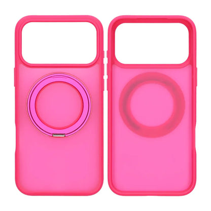 Mobilskal Roterande Magnet Stativ för iPhone 17 Pro Max - Röd image 1