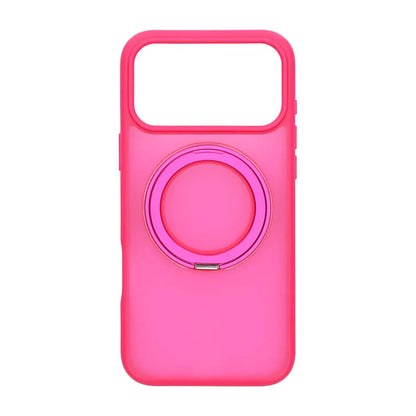 Mobilskal Roterande Magnet Stativ för iPhone 17 Pro Max - Röd image 2