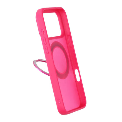 Mobilskal Roterande Magnet Stativ för iPhone 17 Pro Max - Röd image 5