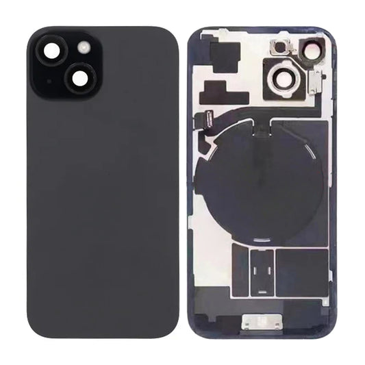 iPhone 15 Baksida Glas Komplett OEM - Svart image 1