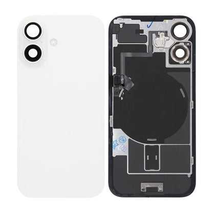 iPhone 16 Baksida Glas Komplett OEM - Vit image 1