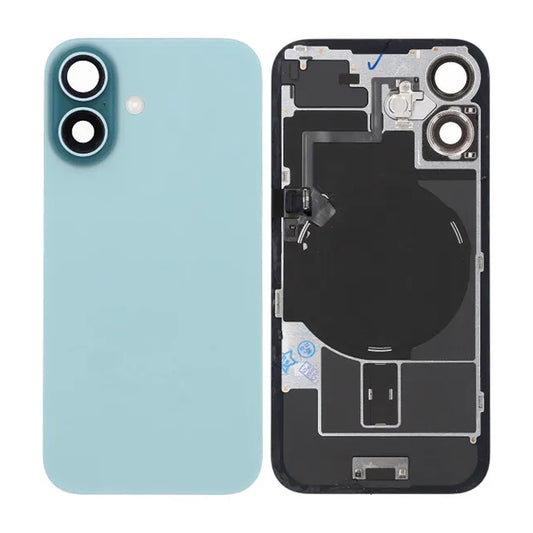 iPhone 16 Baksida Glas Komplett OEM - Grön image 1