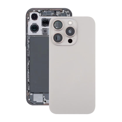 iPhone 16 Pro Max Baksida Glas Komplett OEM - Naturlig Titan image 1