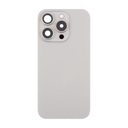 iPhone 16 Pro Max Baksida Glas Komplett OEM - Naturlig Titan image 2