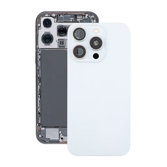 iPhone 16 Pro Max Baksida Glas Komplett OEM - Vit Titan image 1