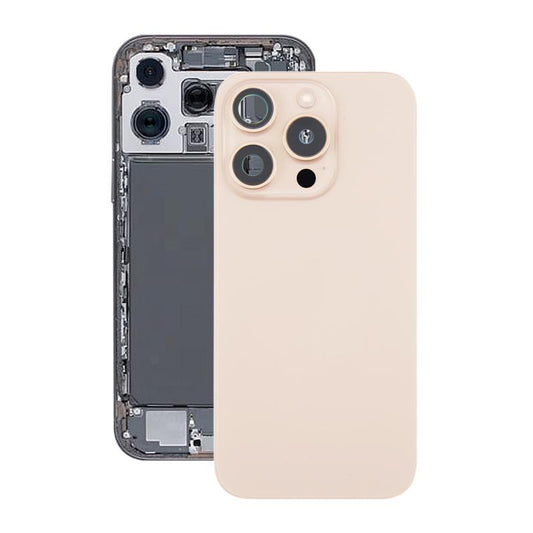 iPhone 16 Pro Max Baksida Glas Komplett OEM - Sandfärgad titan image 1