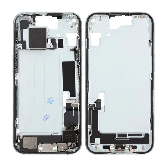 Mittenram med smådelar för iPhone 15 - Blå OEM image 1