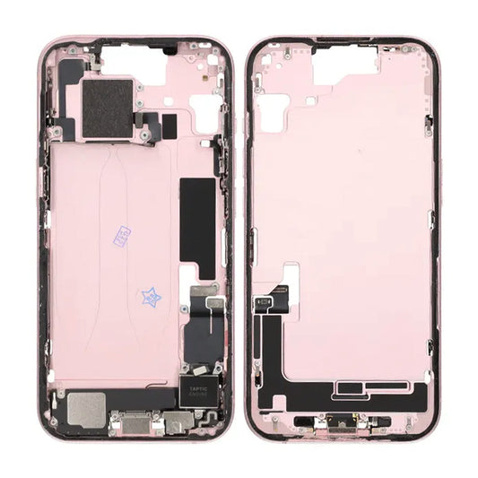 Mittenram med smådelar för iPhone 15 - Rosa OEM image 1