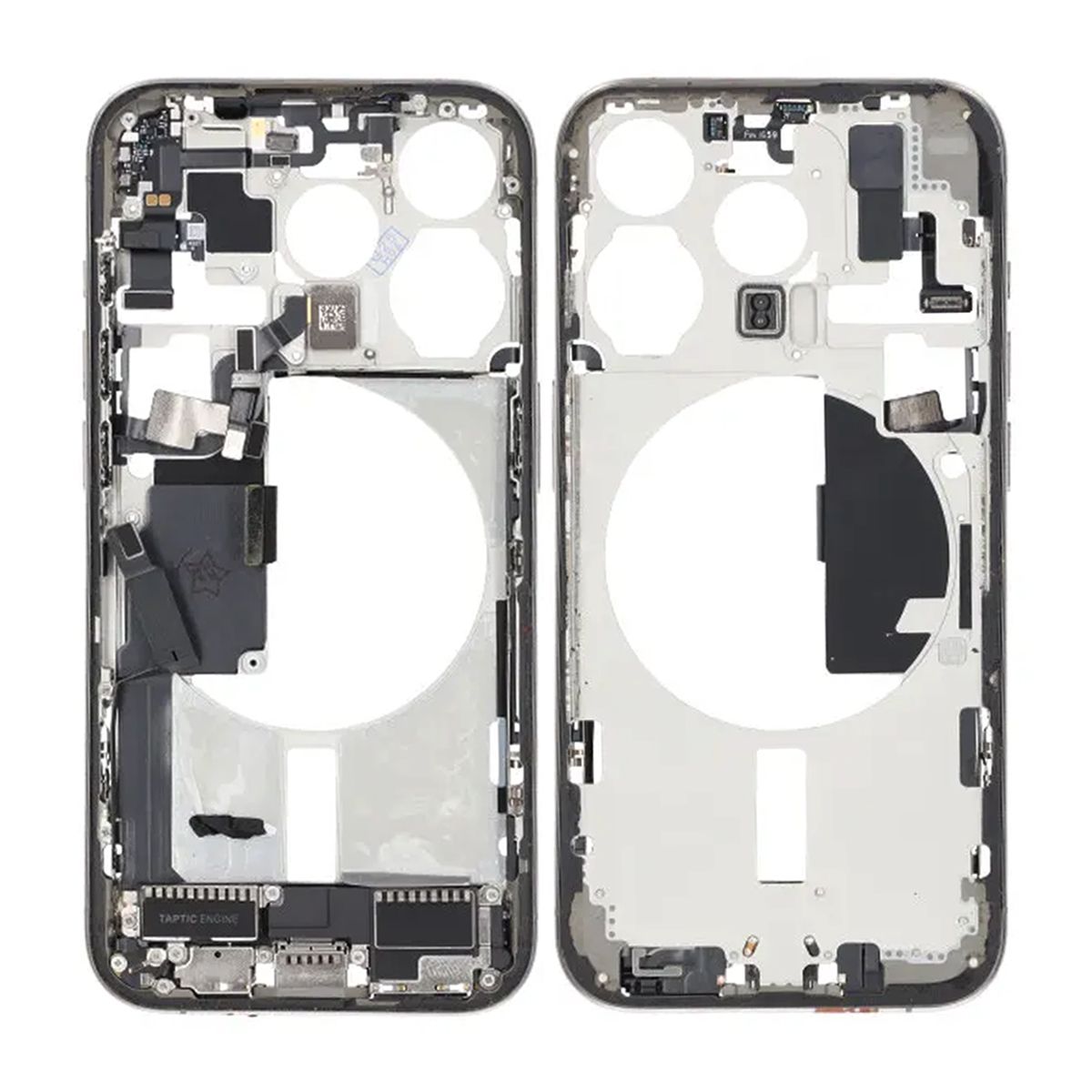 Mittenram med smådelar för iPhone 15 Pro - Naturlig Titan OEM image 1