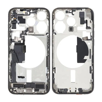 Mittenram med smådelar för iPhone 15 Pro - Naturlig Titan OEM image 1