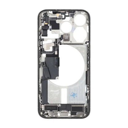 Mittenram med smådelar för iPhone 15 Pro - Vitt Titan OEM image 2