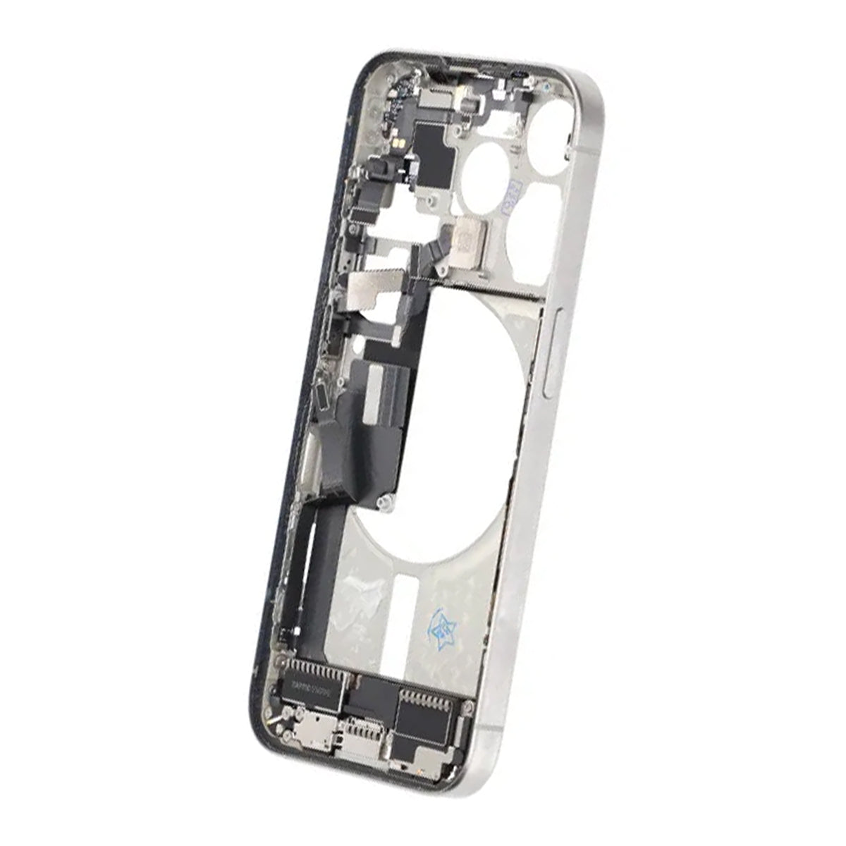 Mittenram med smådelar för iPhone 15 Pro - Vitt Titan OEM image 4