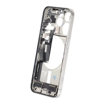Mittenram med smådelar för iPhone 15 Pro - Vitt Titan OEM image 4