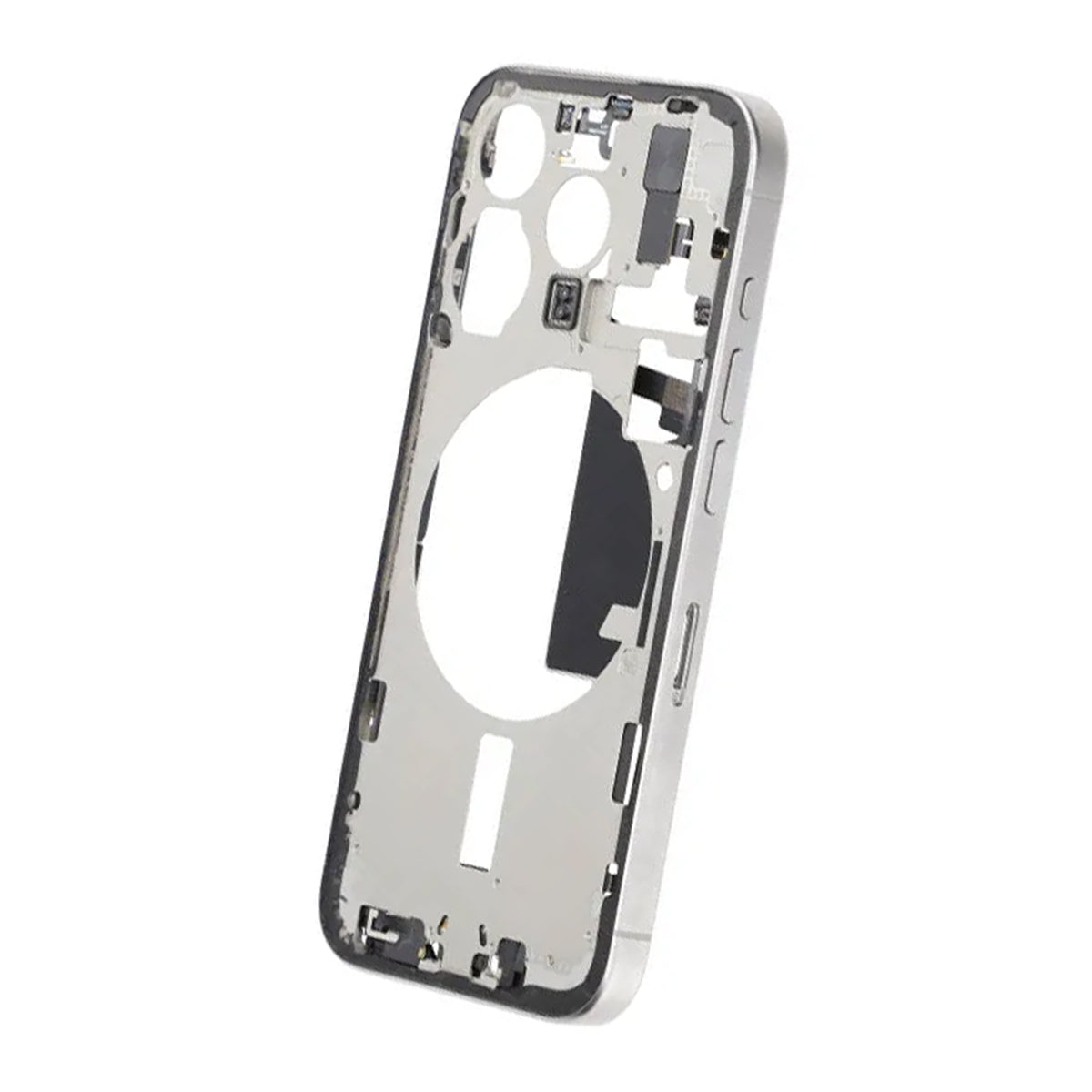 Mittenram med smådelar för iPhone 15 Pro - Vitt Titan OEM image 5