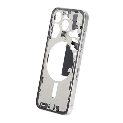 Mittenram med smådelar för iPhone 15 Pro - Vitt Titan OEM image 5