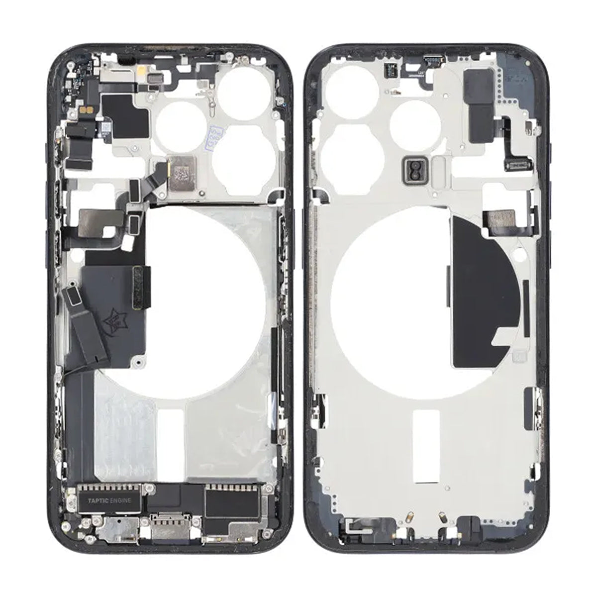Mittenram med smådelar för iPhone 15 Pro - Blå Titan OEM image 1