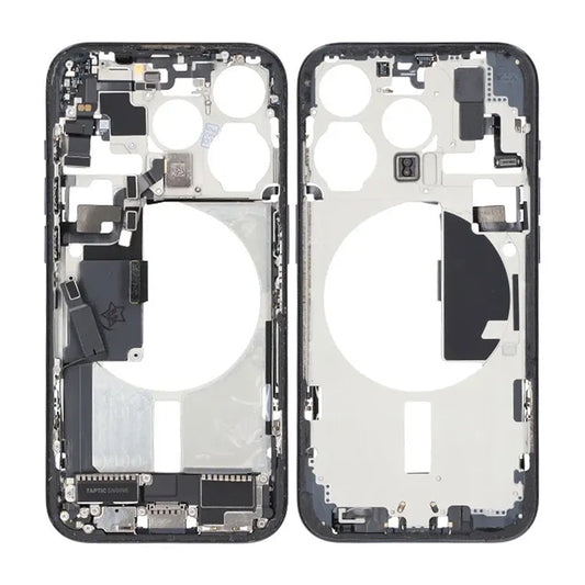 Mittenram med smådelar för iPhone 15 Pro - Blå Titan OEM image 1