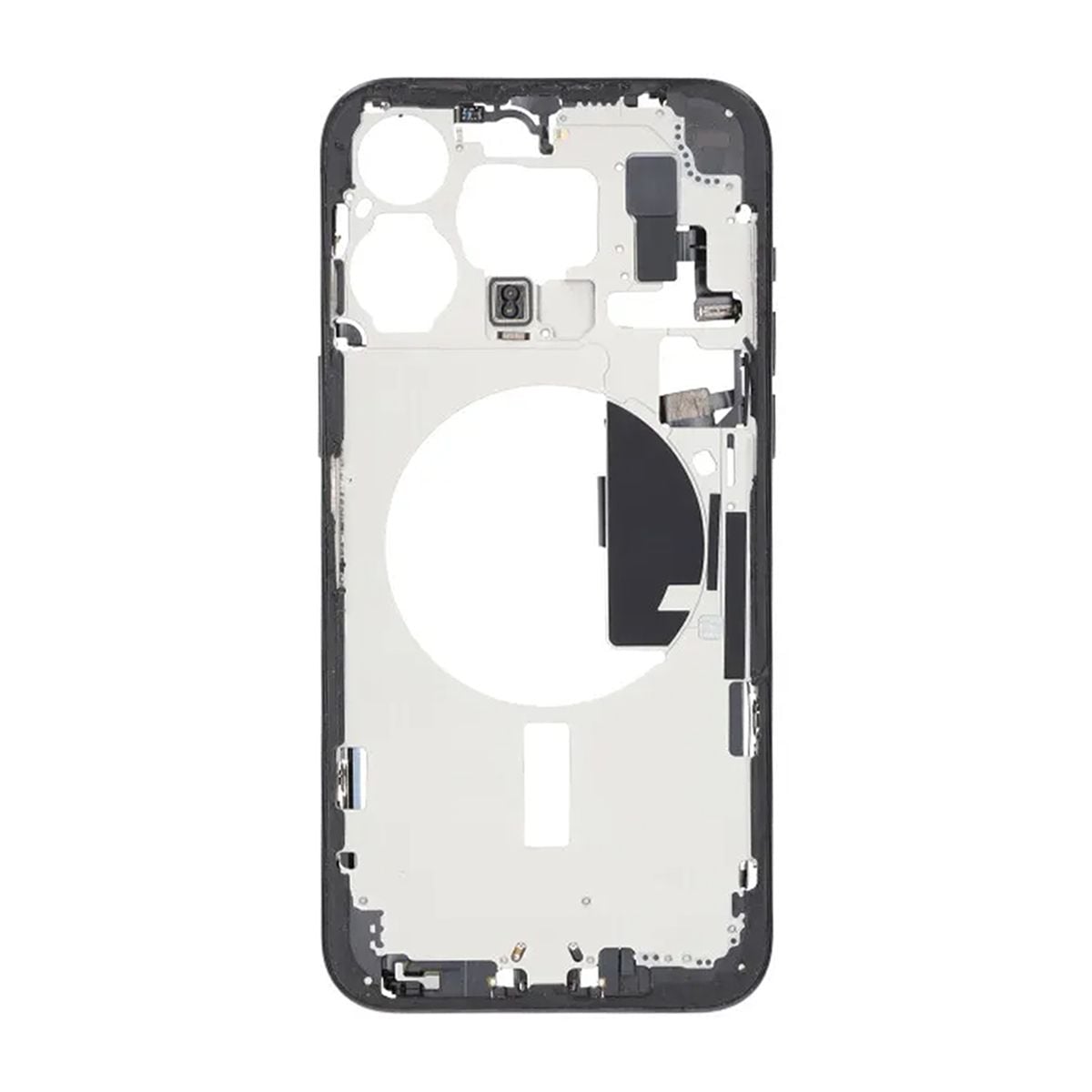Mittenram med smådelar för iPhone 15 Pro Max - Svart Titan OEM image 3