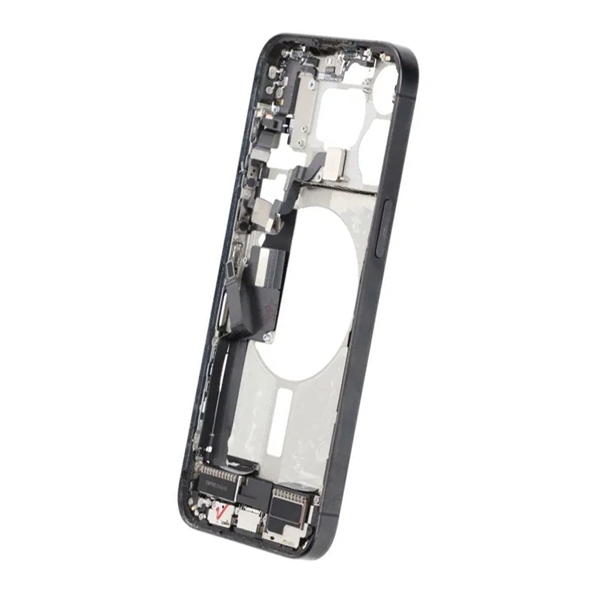Mittenram med smådelar för iPhone 15 Pro Max - Svart Titan OEM image 4
