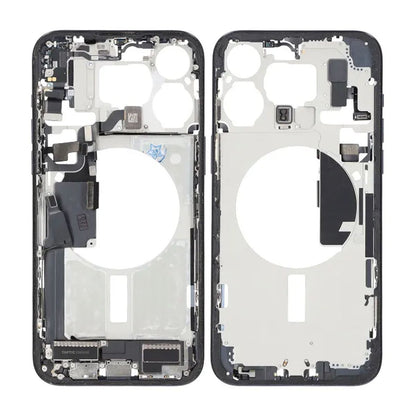 Mittenram med smådelar för iPhone 15 Pro Max - Blå Titan OEM image 1