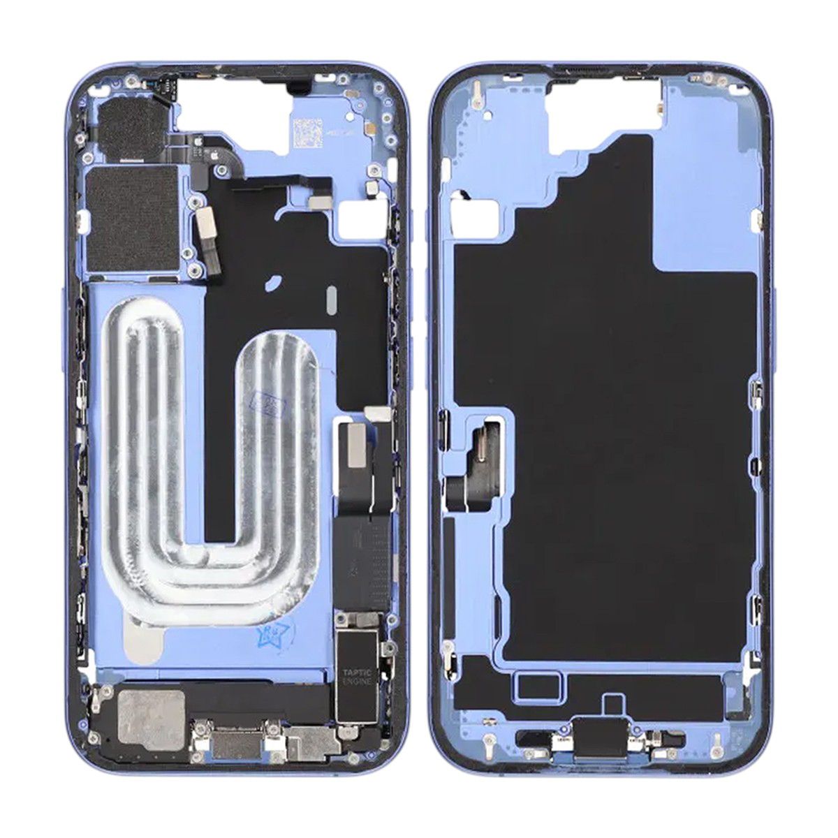 Mittenram med smådelar för iPhone 16 - Blå OEM image 1