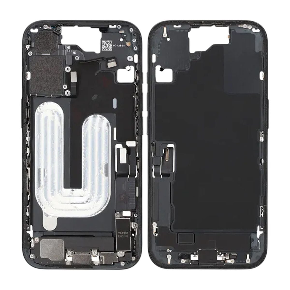 Mittenram med smådelar för iPhone 16 - Svart OEM image 1