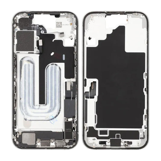 Mittenram med smådelar för iPhone 16 - Vit OEM image 1
