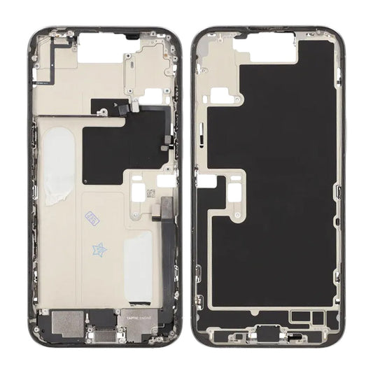 Mittenram med smådelar för iPhone 16 Pro Max - Vitt Titan OEM image 1