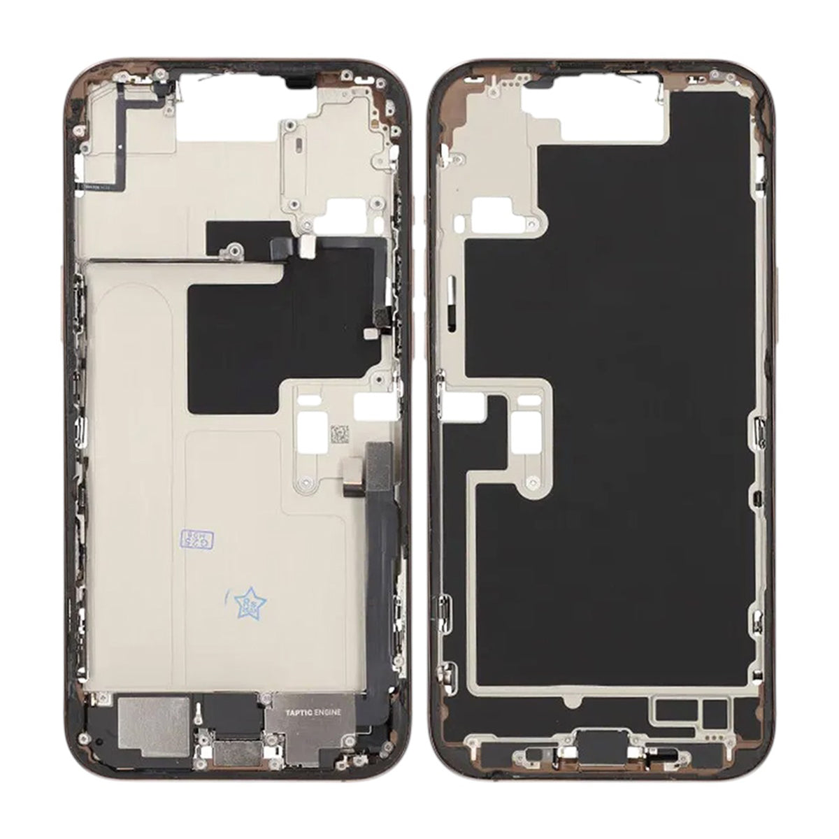 Mittenram med smådelar för iPhone 16 Pro Max - Sandfärgad Titan OEM image 1