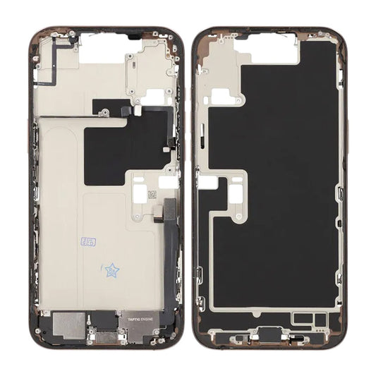 Mittenram med smådelar för iPhone 16 Pro Max - Sandfärgad Titan OEM image 1