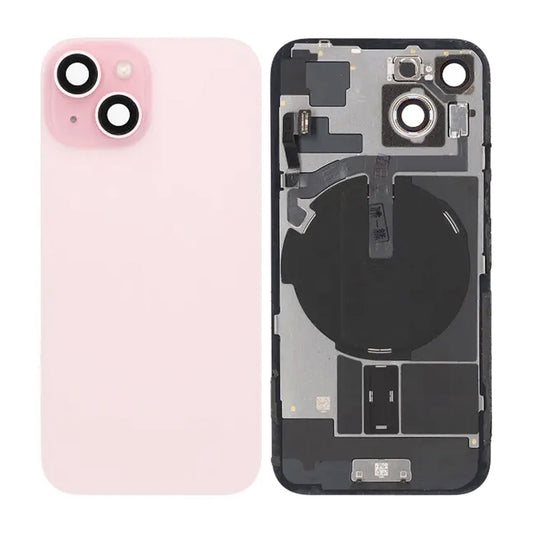 iPhone 15 Baksida Glas Komplett OEM - Rosa image 1
