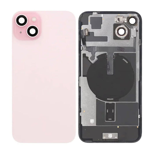 iPhone 15 Plus Baksida Glas Komplett OEM - Rosa image 1