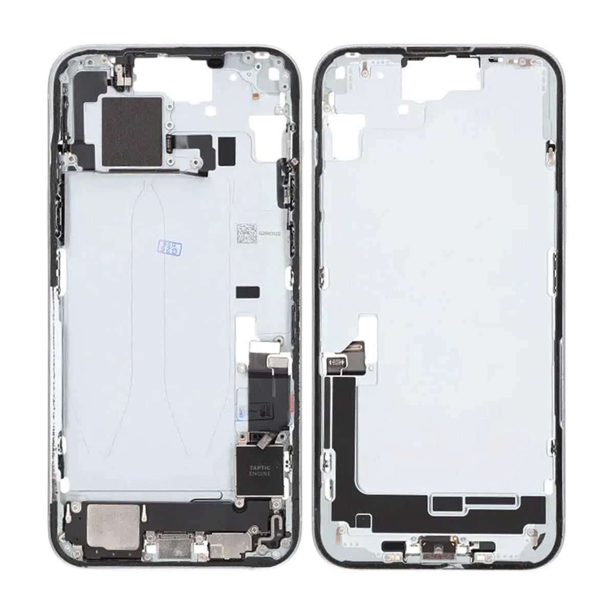 Mittenram med smådelar för iPhone 15 Plus - Blå OEM image 1