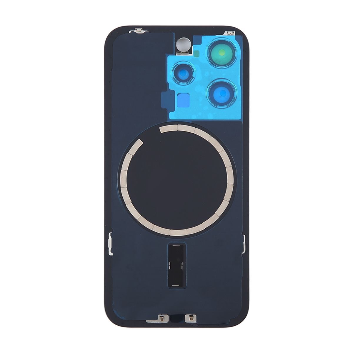 iPhone 15 Pro Baksida Glas med Magnet och Kameralins - Naturlig Titan image 3