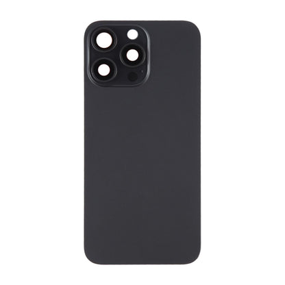 iPhone 15 Pro Max Baksida Glas med Magnet och Kameralins - Svart Titan image 2