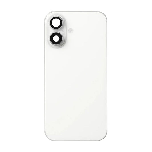 iPhone 16 Baksida Glas med smådelar - Vit image 2