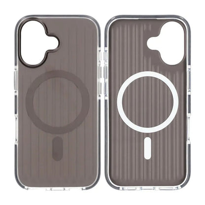 Mobilskal Korrugerad Magsafe för iPhone 17 - Svart image 1