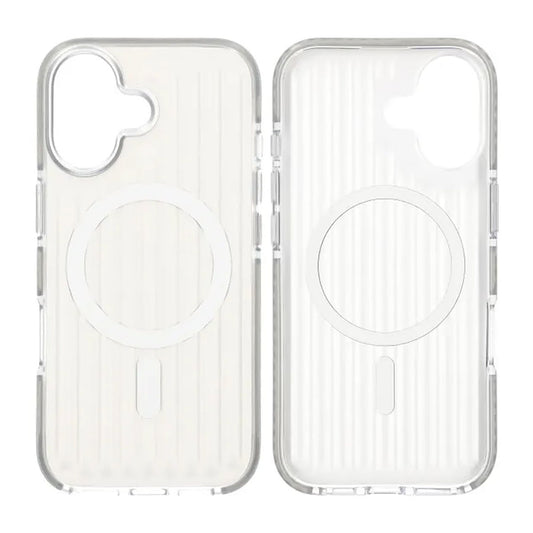 Mobilskal Korrugerad Magsafe för iPhone 17 - Silver image 1