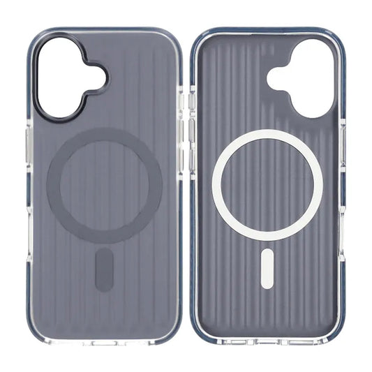 Mobilskal Korrugerad Magsafe för iPhone 17 - Mörkblå image 1