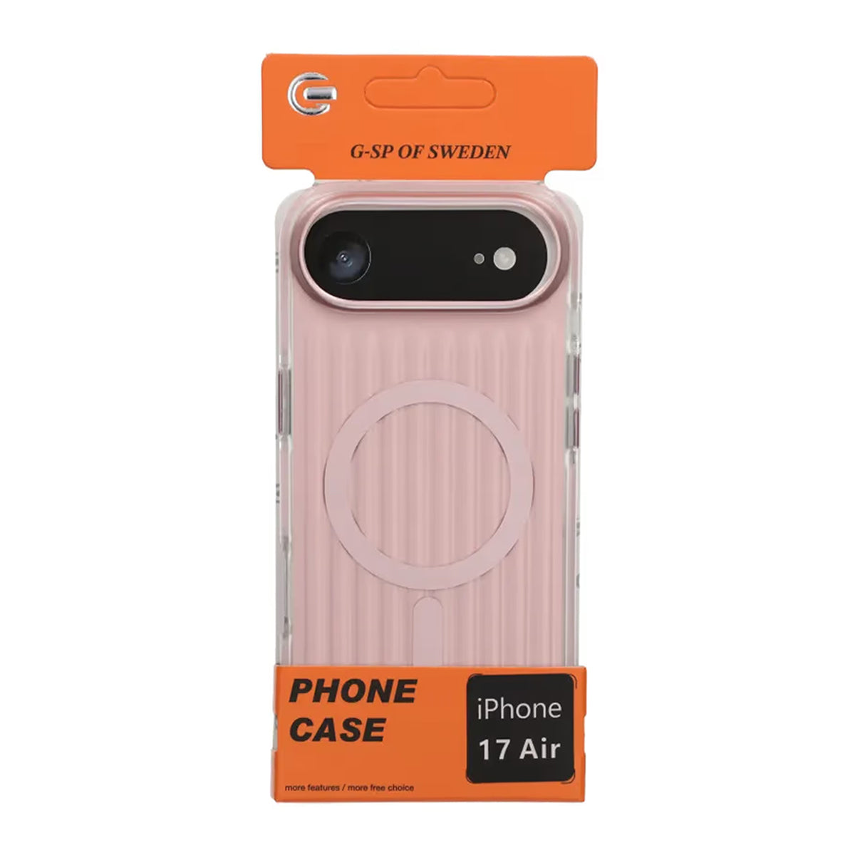 Mobilskal Korrugerad Magsafe för iPhone Air - Rosa image 6